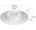 Brzdov kotou TOPRAN ‐ TPR 722 599