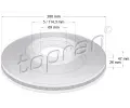 TOPRAN Brzdov kotou COATED - 280 mm ‐ TPR 820 376