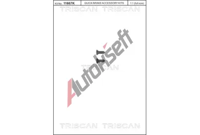TRISCAN Sada roub, brzdov kotou TRI 8105 116008, 8105 116008