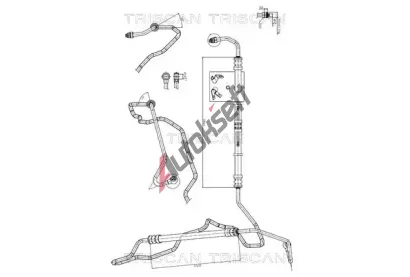 TRISCAN Hydraulick� hadice ��zen� TRI 8516 11009, 8516 11009
