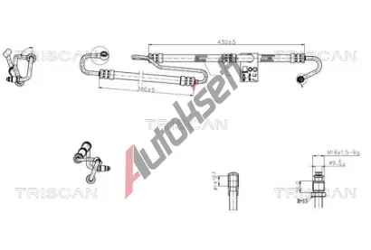 TRISCAN Hydraulická hadice řízení TRI 8516 11012, 8516 11012 TRISCAN Hydraulická hadice řízení TRI 8516 11012, 8516 11012