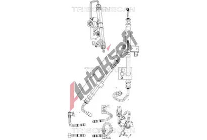 TRISCAN Hydraulick� hadice ��zen� TRI 8516 11015, 8516 11015