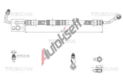 TRISCAN Hydraulická hadice řízení TRI 8516 11020, 8516 11020 TRISCAN Hydraulická hadice řízení TRI 8516 11020, 8516 11020