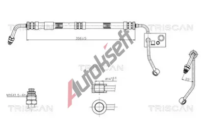 TRISCAN Hydraulická hadice řízení TRI 8516 11033, 8516 11033 TRISCAN Hydraulická hadice řízení TRI 8516 11033, 8516 11033