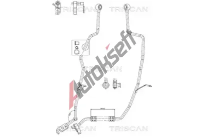 TRISCAN Hydraulická hadice řízení TRI 8516 11037, 8516 11037 TRISCAN Hydraulická hadice řízení TRI 8516 11037, 8516 11037