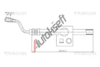 TRISCAN Hydraulická hadice řízení TRI 8516 11042, 8516 11042 TRISCAN Hydraulická hadice řízení TRI 8516 11042, 8516 11042