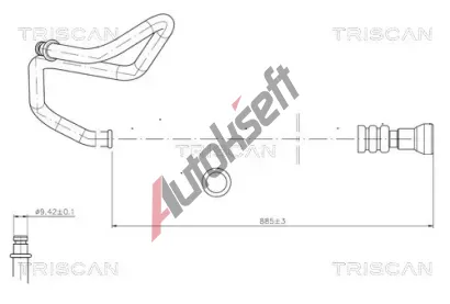 TRISCAN Hydraulická hadice řízení TRI 8516 16024, 8516 16024 TRISCAN Hydraulická hadice řízení TRI 8516 16024, 8516 16024