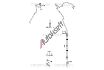 TRISCAN Hydraulická hadice řízení TRI 8516 16052, 8516 16052 TRISCAN Hydraulická hadice řízení TRI 8516 16052, 8516 16052