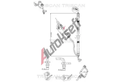 TRISCAN Hydraulická hadice řízení TRI 8516 23001, 8516 23001 TRISCAN Hydraulická hadice řízení TRI 8516 23001, 8516 23001