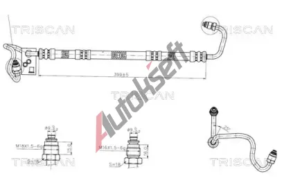 TRISCAN Hydraulická hadice řízení TRI 8516 24005, 8516 24005 TRISCAN Hydraulická hadice řízení TRI 8516 24005, 8516 24005