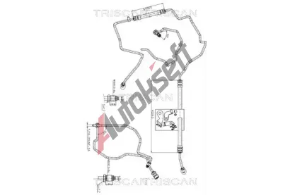 TRISCAN Hydraulická hadice řízení TRI 8516 25003, 8516 25003 TRISCAN Hydraulická hadice řízení TRI 8516 25003, 8516 25003