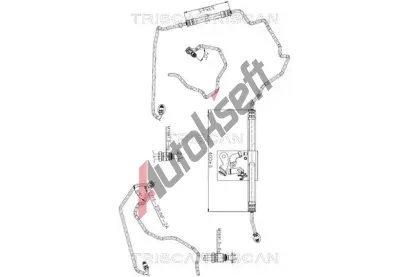 TRISCAN Hydraulická hadice řízení TRI 8516 25006, 8516 25006 TRISCAN Hydraulická hadice řízení TRI 8516 25006, 8516 25006