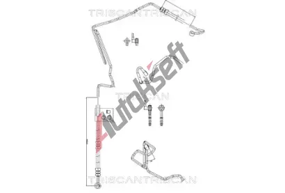 TRISCAN Hydraulická hadice řízení TRI 8516 29006, 8516 29006 TRISCAN Hydraulická hadice řízení TRI 8516 29006, 8516 29006