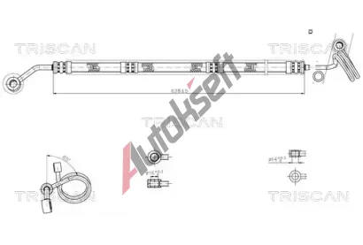 TRISCAN Hydraulická hadice řízení TRI 8516 29015, 8516 29015 TRISCAN Hydraulická hadice řízení TRI 8516 29015, 8516 29015