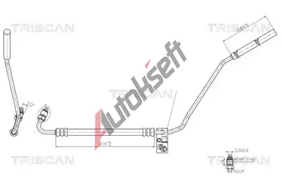 TRISCAN Hydraulická hadice řízení TRI 8516 29022, 8516 29022 TRISCAN Hydraulická hadice řízení TRI 8516 29022, 8516 29022