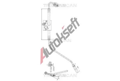 TRISCAN Hydraulická hadice řízení TRI 8516 29023, 8516 29023 TRISCAN Hydraulická hadice řízení TRI 8516 29023, 8516 29023