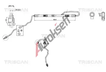 TRISCAN Hydraulická hadice řízení TRI 8516 29024, 8516 29024 TRISCAN Hydraulická hadice řízení TRI 8516 29024, 8516 29024