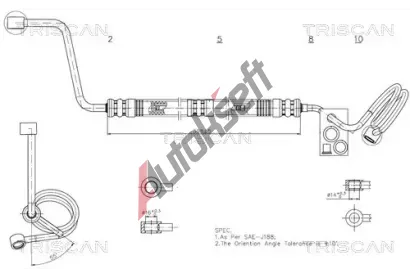 TRISCAN Hydraulick hadice zen TRI 8516 29037, 8516 29037
