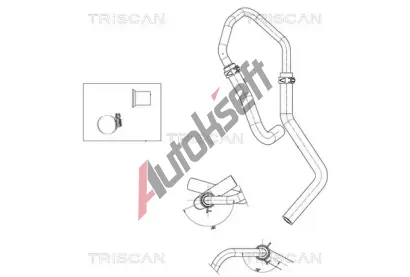 TRISCAN Hydraulická hadice řízení TRI 8516 29059, 8516 29059 TRISCAN Hydraulická hadice řízení TRI 8516 29059, 8516 29059