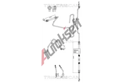 TRISCAN Hydraulická hadice řízení TRI 8516 29064, 8516 29064 TRISCAN Hydraulická hadice řízení TRI 8516 29064, 8516 29064