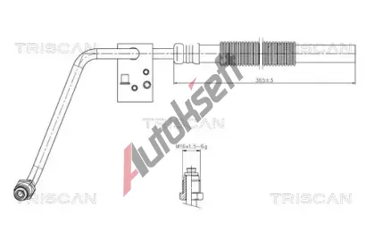 TRISCAN Hydraulická hadice řízení TRI 8516 29066, 8516 29066 TRISCAN Hydraulická hadice řízení TRI 8516 29066, 8516 29066