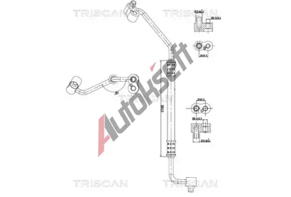 TRISCAN Vysokotlaké / nízkotlaké vedení klimatizace TRI 9010 11002, 9010 11002 TRISCAN Vysokotlaké / nízkotlaké vedení klimatizace TRI 9010 11002, 9010 11002