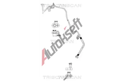 TRISCAN Vysokotlaké / nízkotlaké vedení klimatizace TRI 9010 14005, 9010 14005 TRISCAN Vysokotlaké / nízkotlaké vedení klimatizace TRI 9010 14005, 9010 14005