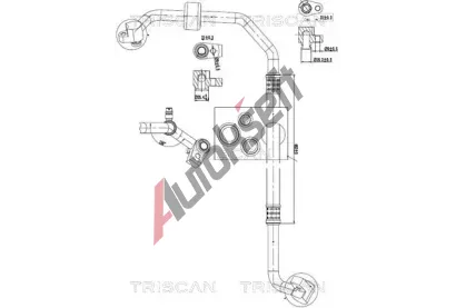 TRISCAN Vysokotlaké / nízkotlaké vedení klimatizace TRI 9010 16004, 9010 16004 TRISCAN Vysokotlaké / nízkotlaké vedení klimatizace TRI 9010 16004, 9010 16004