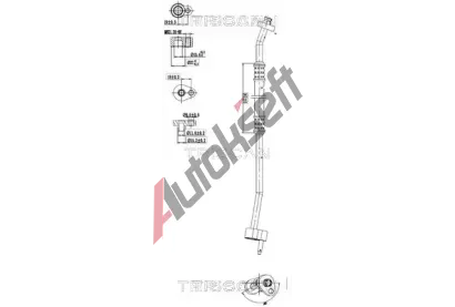 TRISCAN Vysokotlaké / nízkotlaké vedení klimatizace TRI 9010 16005, 9010 16005 TRISCAN Vysokotlaké / nízkotlaké vedení klimatizace TRI 9010 16005, 9010 16005