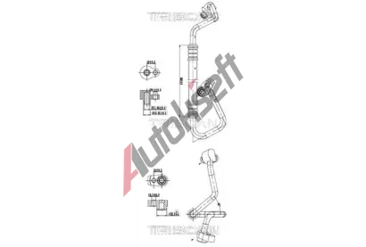 TRISCAN Vysokotlaké / nízkotlaké vedení klimatizace TRI 9010 16008, 9010 16008 TRISCAN Vysokotlaké / nízkotlaké vedení klimatizace TRI 9010 16008, 9010 16008