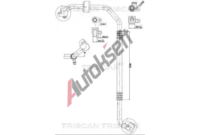 TRISCAN Vysokotlaké / nízkotlaké vedení klimatizace TRI 9010 16015, 9010 16015 TRISCAN Vysokotlaké / nízkotlaké vedení klimatizace TRI 9010 16015, 9010 16015