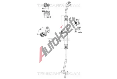 TRISCAN Vysokotlaké / nízkotlaké vedení klimatizace TRI 9010 16042, 9010 16042 TRISCAN Vysokotlaké / nízkotlaké vedení klimatizace TRI 9010 16042, 9010 16042