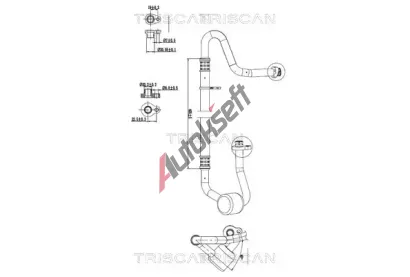 TRISCAN Vysokotlaké / nízkotlaké vedení klimatizace TRI 9010 16045, 9010 16045 TRISCAN Vysokotlaké / nízkotlaké vedení klimatizace TRI 9010 16045, 9010 16045
