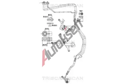 TRISCAN Vysokotlaké / nízkotlaké vedení klimatizace TRI 9010 16046, 9010 16046 TRISCAN Vysokotlaké / nízkotlaké vedení klimatizace TRI 9010 16046, 9010 16046
