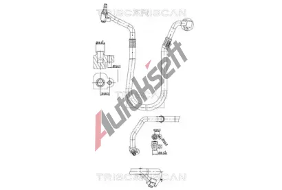 TRISCAN Vysokotlaké / nízkotlaké vedení klimatizace TRI 9010 16047, 9010 16047 TRISCAN Vysokotlaké / nízkotlaké vedení klimatizace TRI 9010 16047, 9010 16047