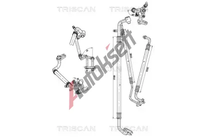 TRISCAN Vysokotlaké / nízkotlaké vedení klimatizace TRI 9010 24003, 9010 24003 TRISCAN Vysokotlaké / nízkotlaké vedení klimatizace TRI 9010 24003, 9010 24003