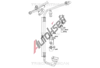 TRISCAN Vysokotlaké / nízkotlaké vedení klimatizace TRI 9010 24017, 9010 24017 TRISCAN Vysokotlaké / nízkotlaké vedení klimatizace TRI 9010 24017, 9010 24017