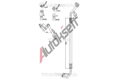 TRISCAN Vysokotlaké / nízkotlaké vedení klimatizace TRI 9010 24020, 9010 24020 TRISCAN Vysokotlaké / nízkotlaké vedení klimatizace TRI 9010 24020, 9010 24020