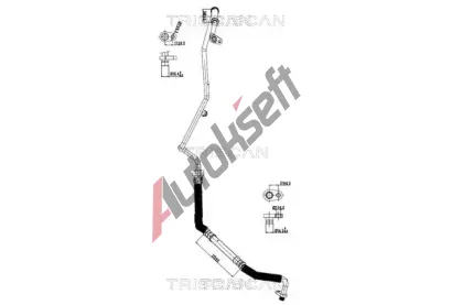 TRISCAN Vysokotlaké / nízkotlaké vedení klimatizace TRI 9010 24023, 9010 24023 TRISCAN Vysokotlaké / nízkotlaké vedení klimatizace TRI 9010 24023, 9010 24023