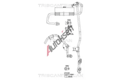 TRISCAN Vysokotlaké / nízkotlaké vedení klimatizace TRI 9010 24026, 9010 24026 TRISCAN Vysokotlaké / nízkotlaké vedení klimatizace TRI 9010 24026, 9010 24026