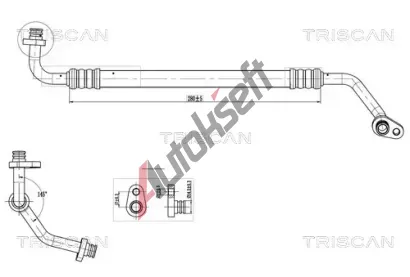 TRISCAN Vysokotlaké / nízkotlaké vedení klimatizace TRI 9010 28004, 9010 28004 TRISCAN Vysokotlaké / nízkotlaké vedení klimatizace TRI 9010 28004, 9010 28004