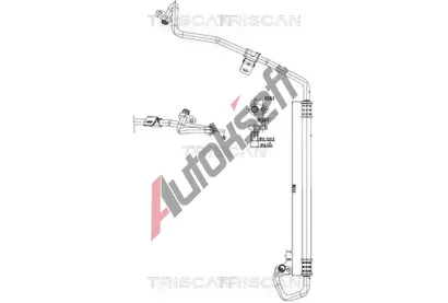 TRISCAN Vysokotlaké / nízkotlaké vedení klimatizace TRI 9010 28016, 9010 28016 TRISCAN Vysokotlaké / nízkotlaké vedení klimatizace TRI 9010 28016, 9010 28016
