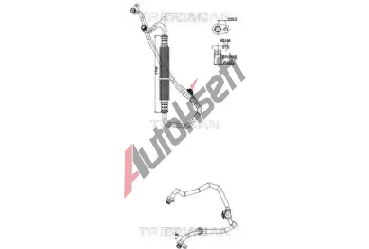 TRISCAN Vysokotlaké / nízkotlaké vedení klimatizace TRI 9010 28018, 9010 28018 TRISCAN Vysokotlaké / nízkotlaké vedení klimatizace TRI 9010 28018, 9010 28018