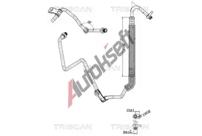 TRISCAN Vysokotlaké / nízkotlaké vedení klimatizace TRI 9010 28020, 9010 28020 TRISCAN Vysokotlaké / nízkotlaké vedení klimatizace TRI 9010 28020, 9010 28020