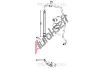 TRISCAN Vysokotlaké / nízkotlaké vedení klimatizace TRI 9010 28027, 9010 28027 TRISCAN Vysokotlaké / nízkotlaké vedení klimatizace TRI 9010 28027, 9010 28027
