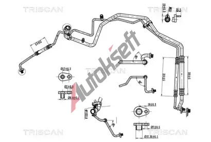 TRISCAN Vysokotlaké / nízkotlaké vedení klimatizace TRI 9010 28045, 9010 28045 TRISCAN Vysokotlaké / nízkotlaké vedení klimatizace TRI 9010 28045, 9010 28045