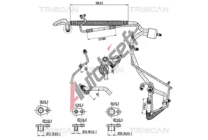 TRISCAN Vysokotlaké / nízkotlaké vedení klimatizace TRI 9010 28050, 9010 28050 TRISCAN Vysokotlaké / nízkotlaké vedení klimatizace TRI 9010 28050, 9010 28050
