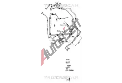 TRISCAN Vysokotlak / nzkotlak veden klimatizace TRI 9010 28051, 9010 28051