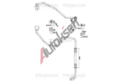 TRISCAN Vysokotlaké / nízkotlaké vedení klimatizace TRI 9010 28056, 9010 28056 TRISCAN Vysokotlaké / nízkotlaké vedení klimatizace TRI 9010 28056, 9010 28056