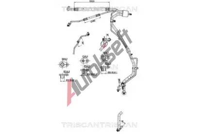 TRISCAN Vysokotlak / nzkotlak veden klimatizace TRI 9010 28058, 9010 28058